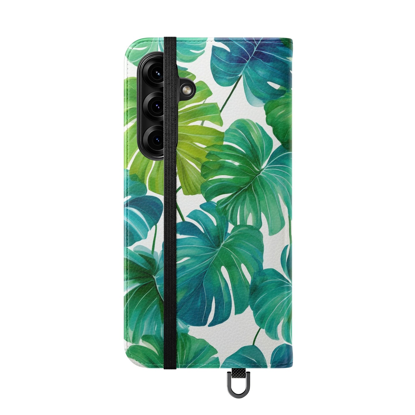 Tropical Leaf Phone Case, Flip Case for Smartphones, Modern Phone Cover, Gift for Nature Lovers, Travel Accessory, Tropical Vibes
