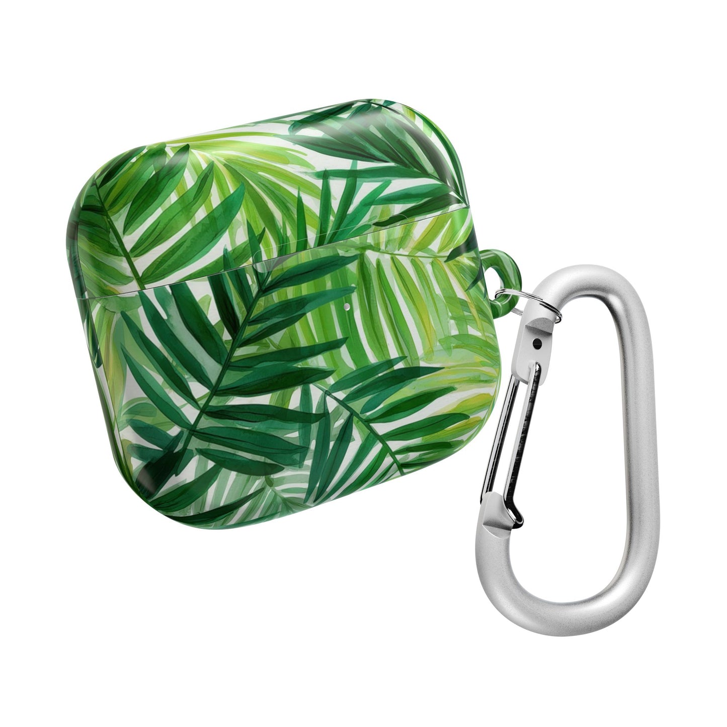 Tropical Leaf AirPod Case, Stylish AirPods Cover, Nature-Inspired Earbud Protector, Gift for Music Lovers, Greenery AirPod Accessories