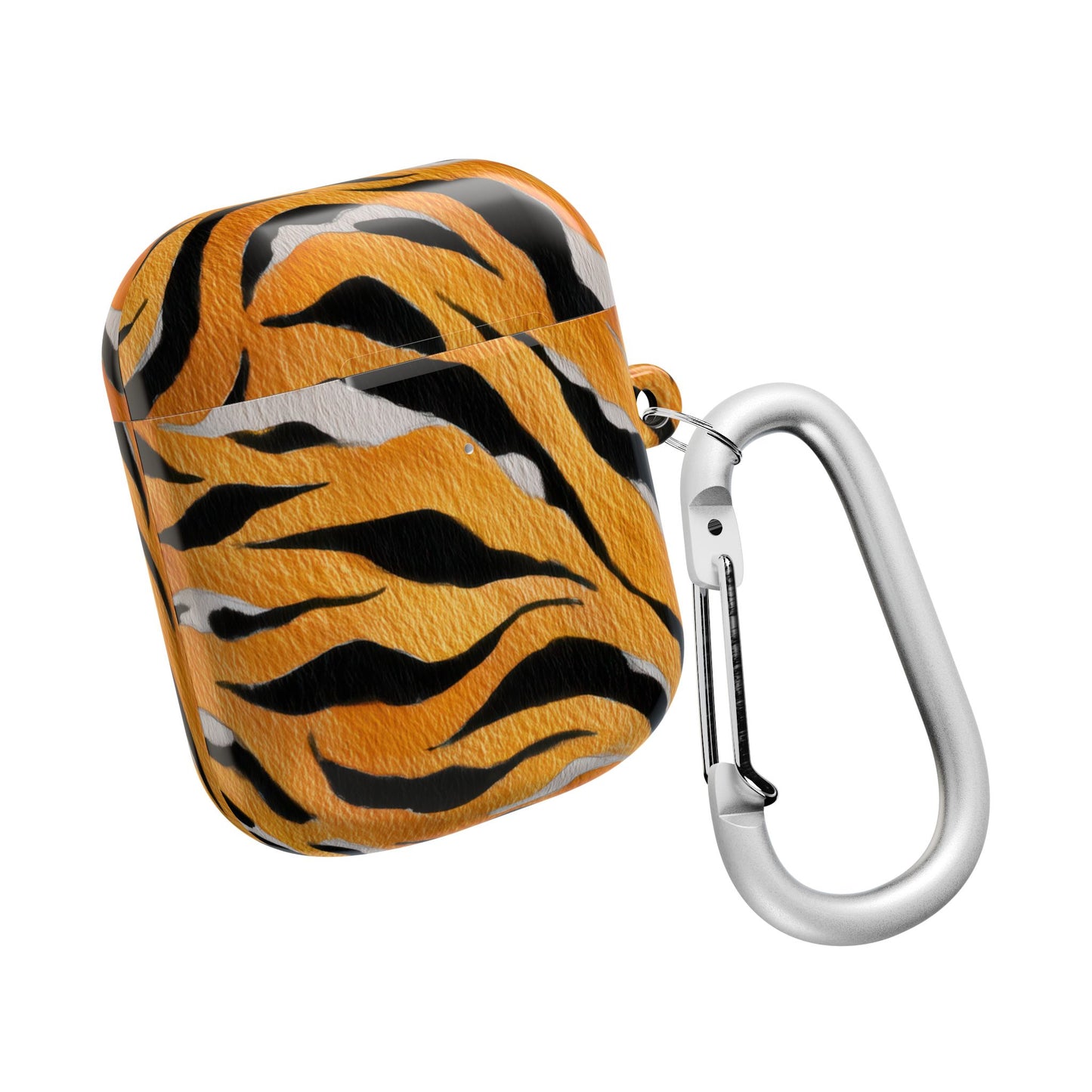 Fierce Tiger Print AirPod Case - Stylish Accessory for Music Lovers, Gift for Animal Lovers, Cute Tech Protector, Unique Earbud Cover