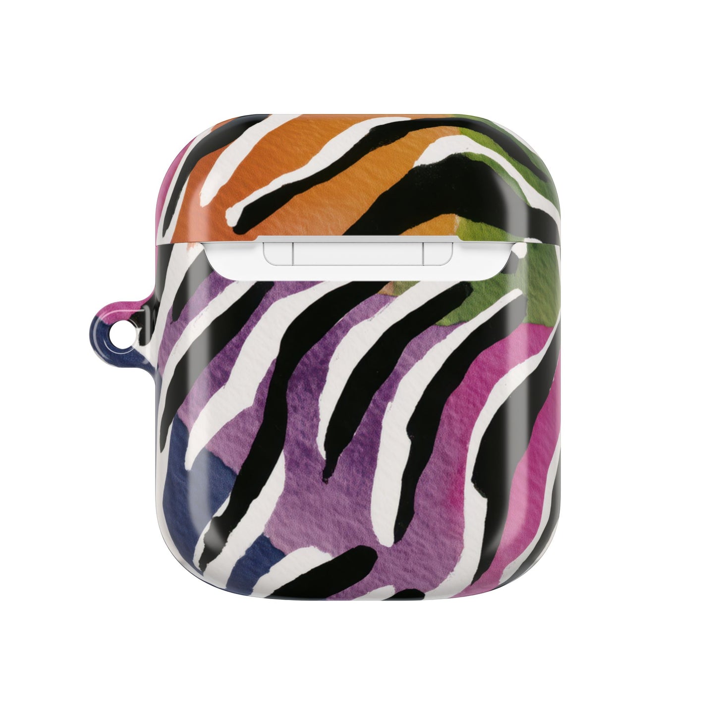 Vibrant Zebra Print AirPod Cases, Colorful Accessories, Unique Gifts, Tech Protection, Trendy Earbud Covers