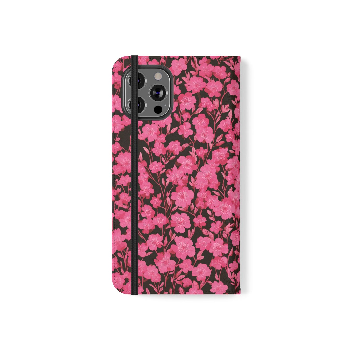 Floral Flip Cases for Phones, Cute Floral Phone Wallet, Gift for Her, Trendy Phone Accessories, Mother's Day Gift, Phone Protection