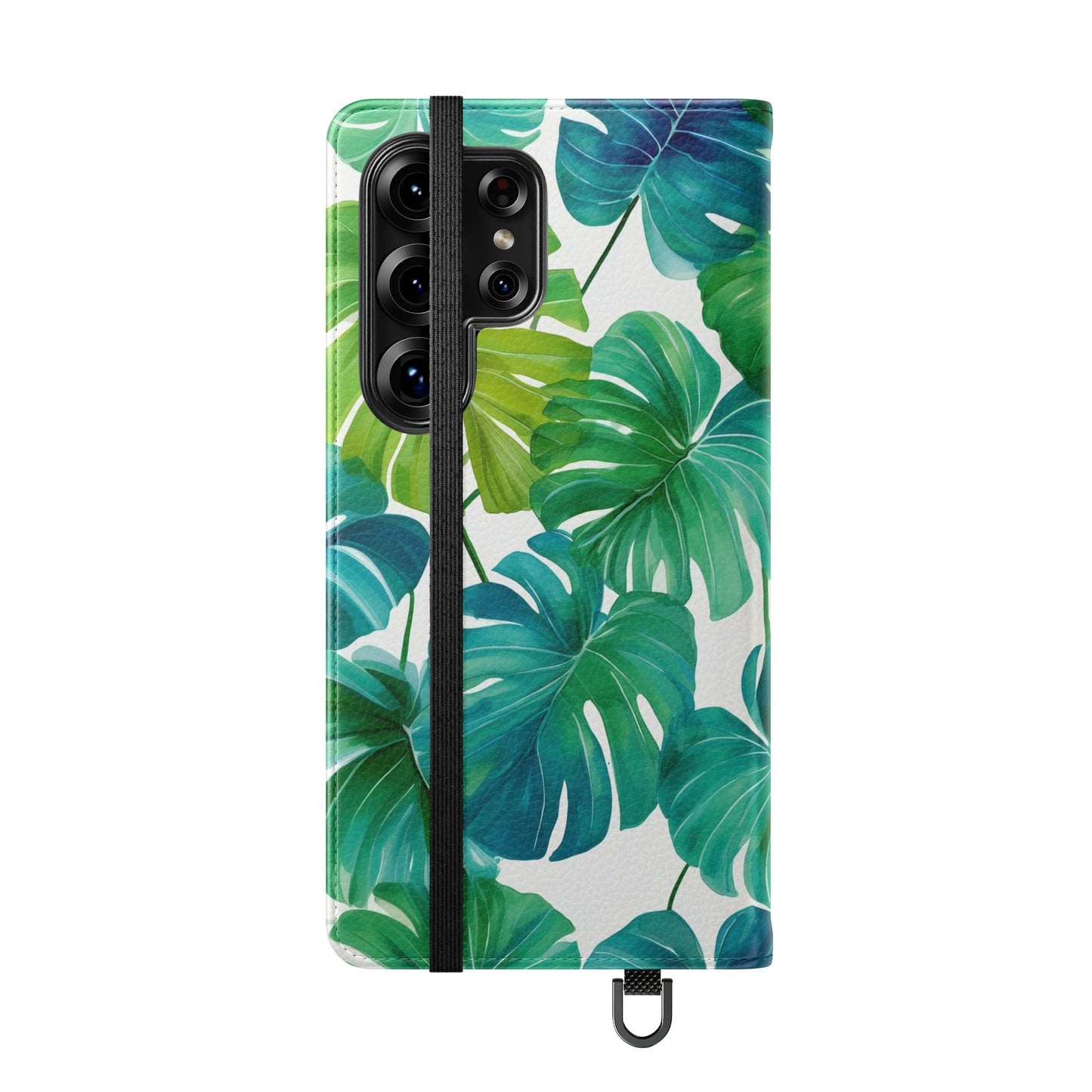 Tropical Leaf Phone Case, Flip Case for Smartphones, Modern Phone Cover, Gift for Nature Lovers, Travel Accessory, Tropical Vibes