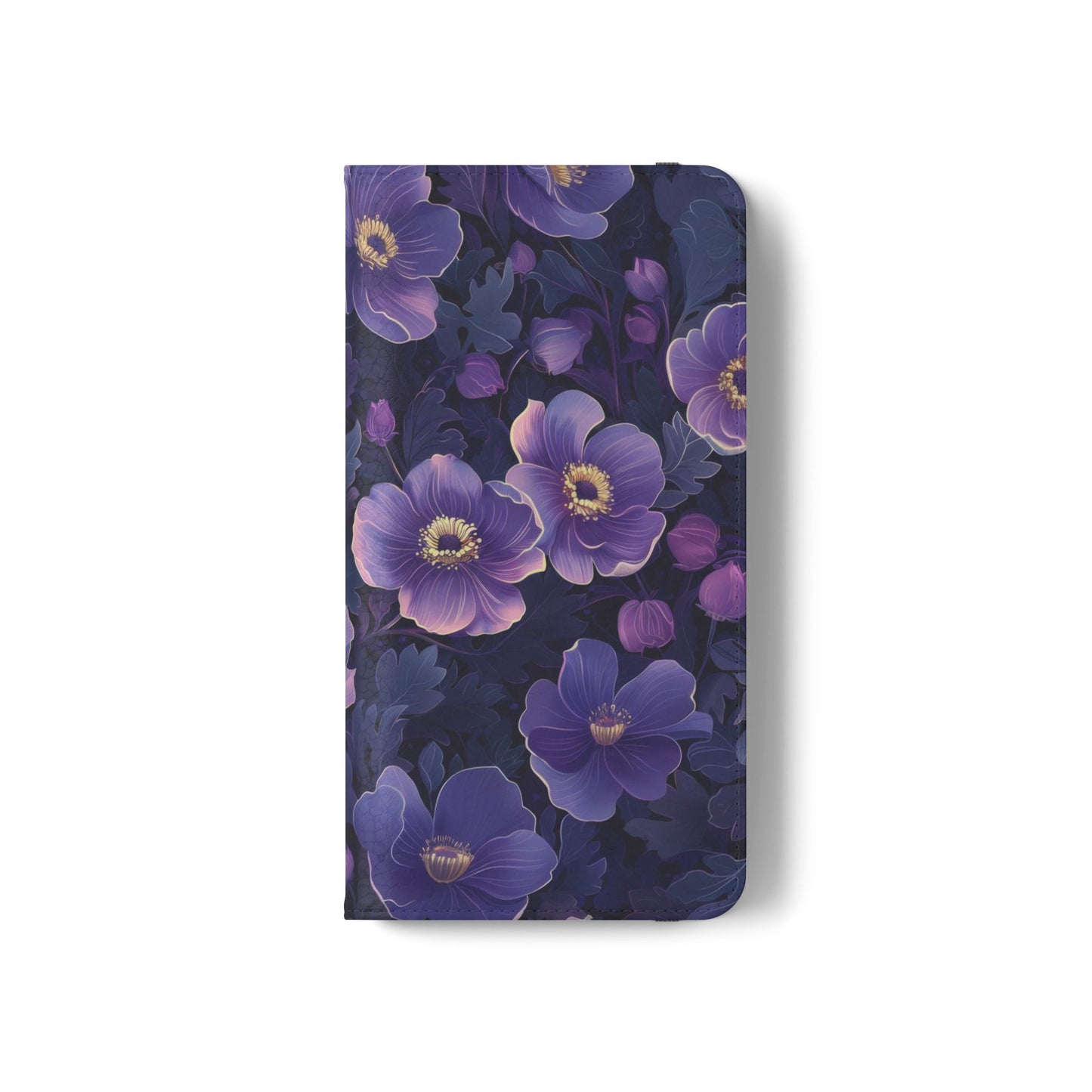 Floral Print Flip Case for Phone, Elegant Protective Cover, Stylish Wallet Case, Ideal Gift for Her, Trendy Cell Phone Accessory