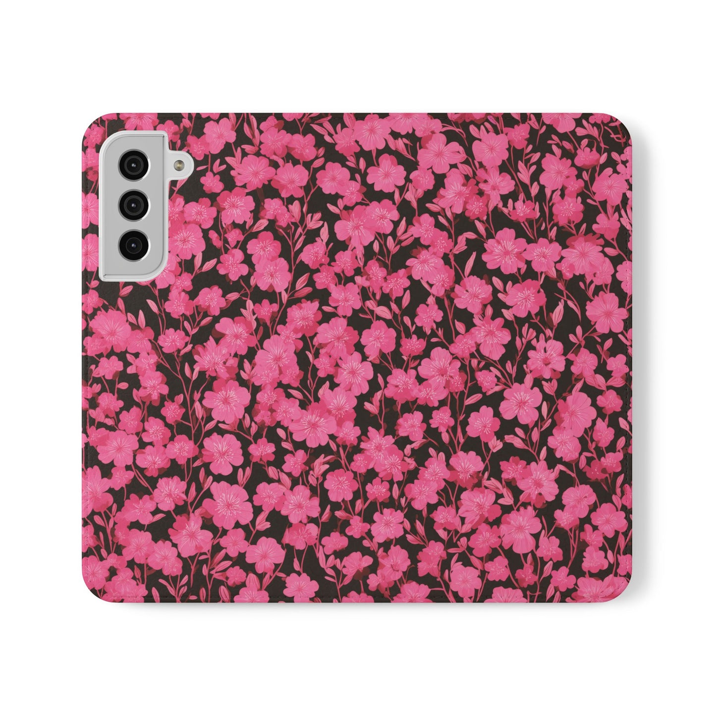 Floral Flip Cases for Phones, Cute Floral Phone Wallet, Gift for Her, Trendy Phone Accessories, Mother's Day Gift, Phone Protection