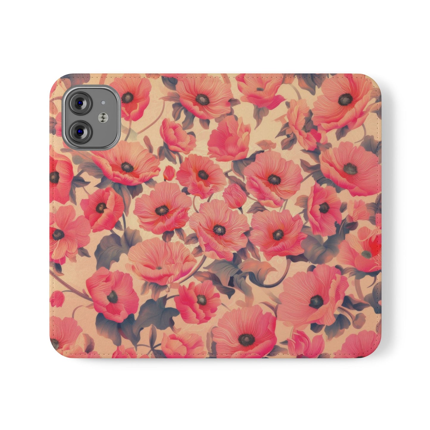 Floral Flip Phone Case - Stylish Smartphone Protector, Floral Design Case, Gift for Her, Trendy Tech Accessory, Mother's Day Gift