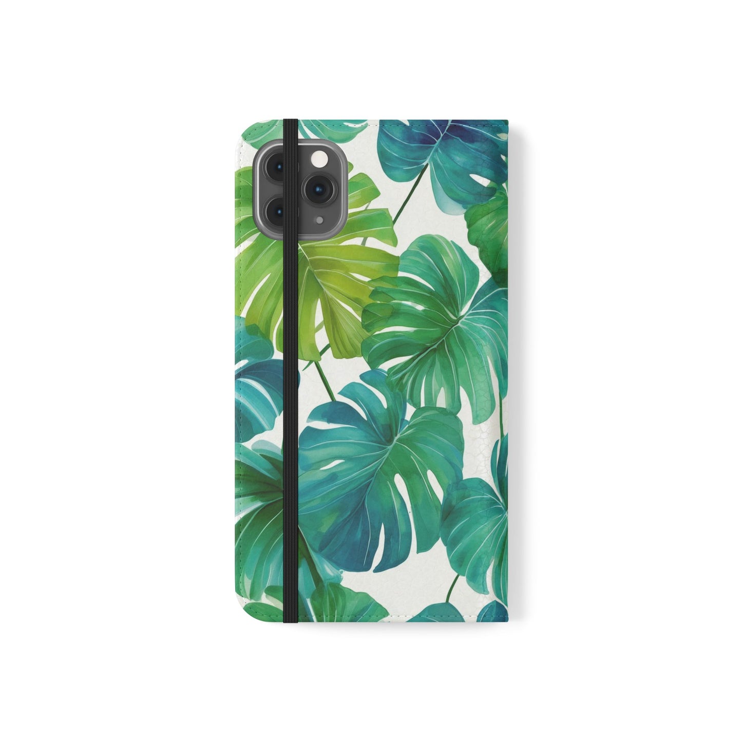 Tropical Leaf Phone Case, Flip Case for Smartphones, Modern Phone Cover, Gift for Nature Lovers, Travel Accessory, Tropical Vibes