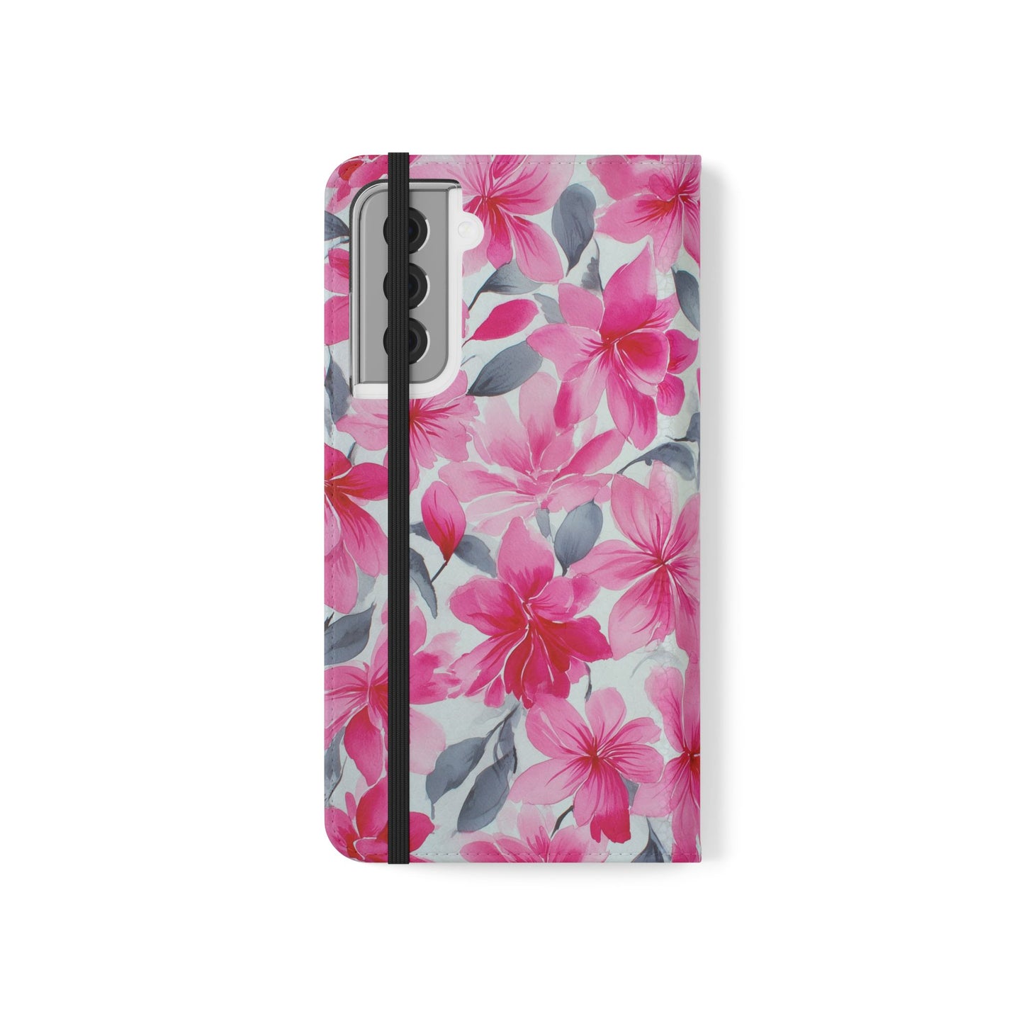 Floral Flip Phone Cases, Elegant Smartphone Covers, Spring Decor, Stylish Gift for Her, Patterned Wallet Case, Trendy Phone Protectors