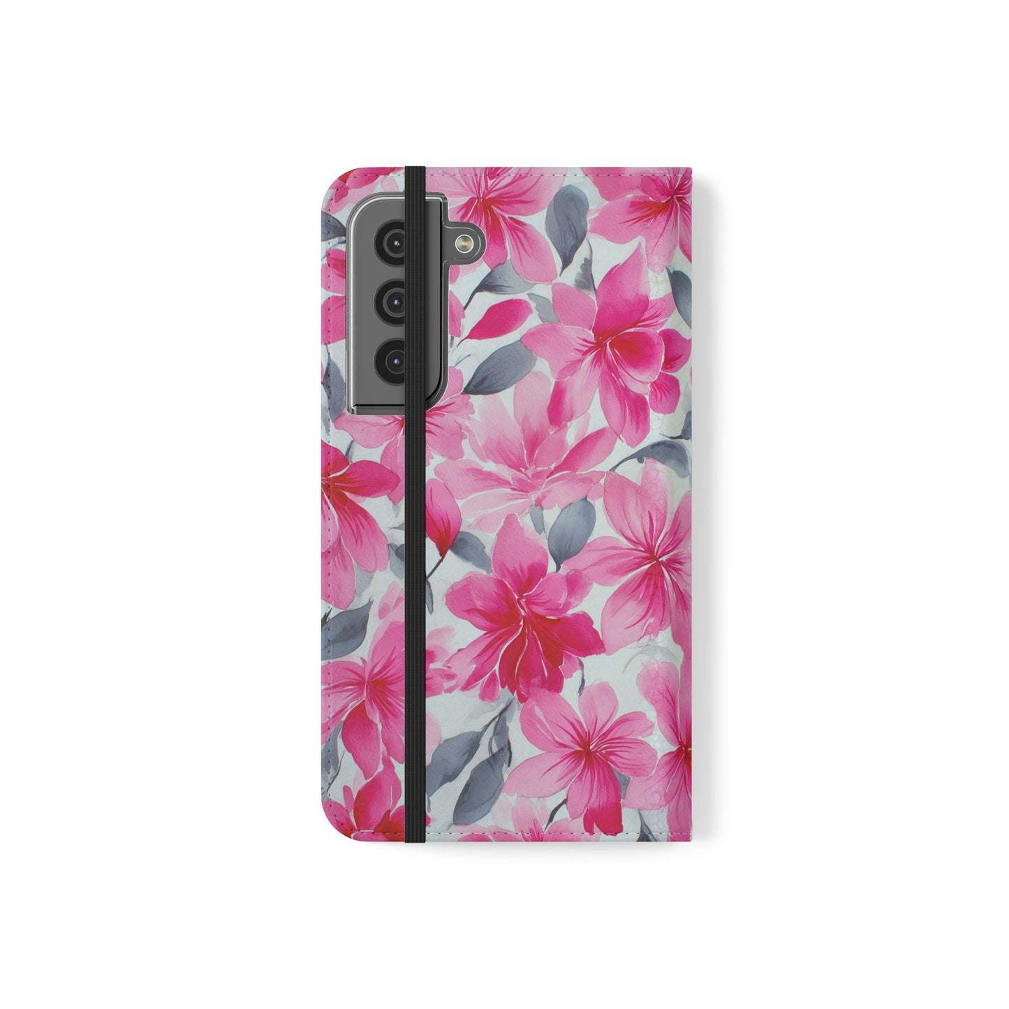 Floral Flip Phone Cases, Elegant Smartphone Covers, Spring Decor, Stylish Gift for Her, Patterned Wallet Case, Trendy Phone Protectors