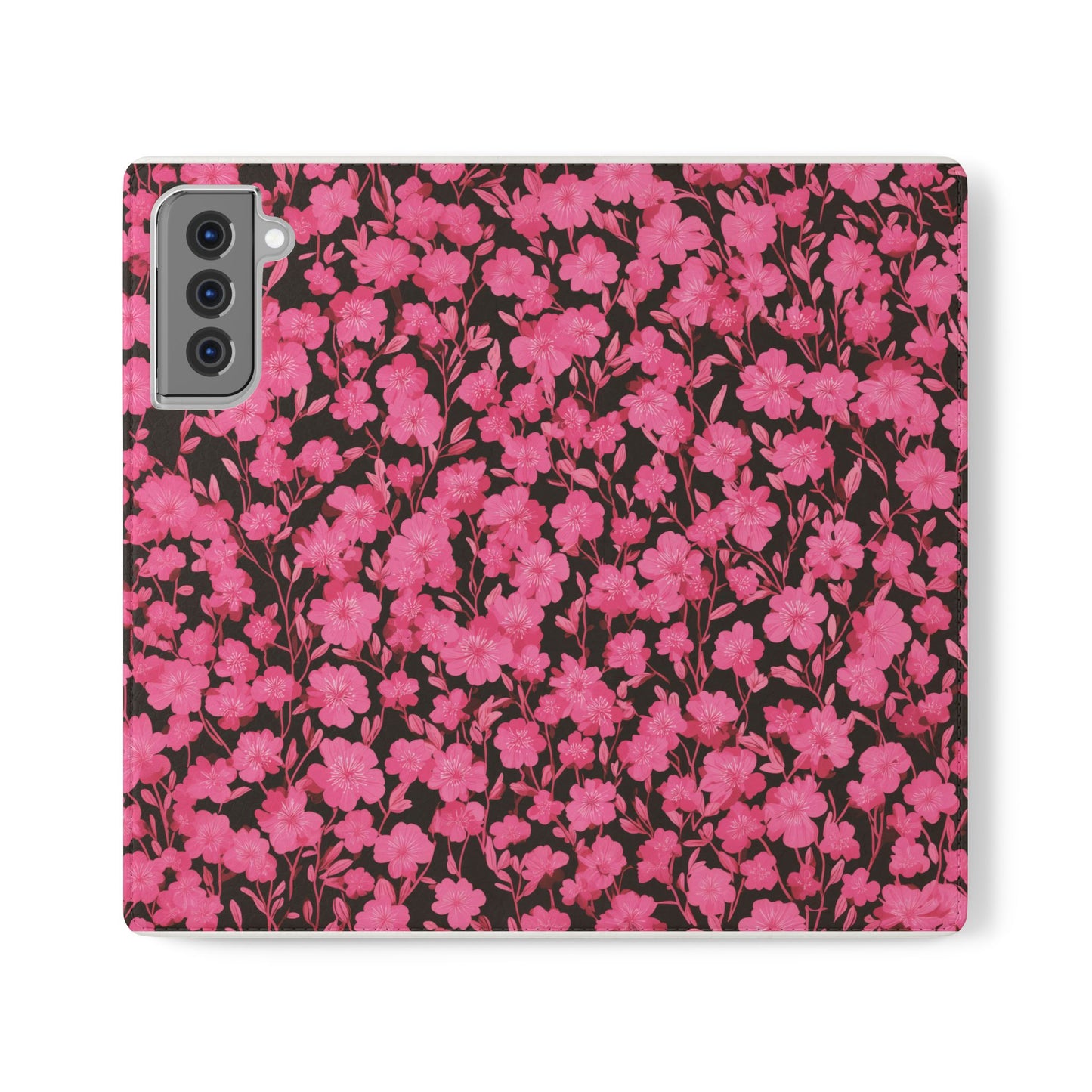 Floral Flip Cases for Phones, Cute Floral Phone Wallet, Gift for Her, Trendy Phone Accessories, Mother's Day Gift, Phone Protection