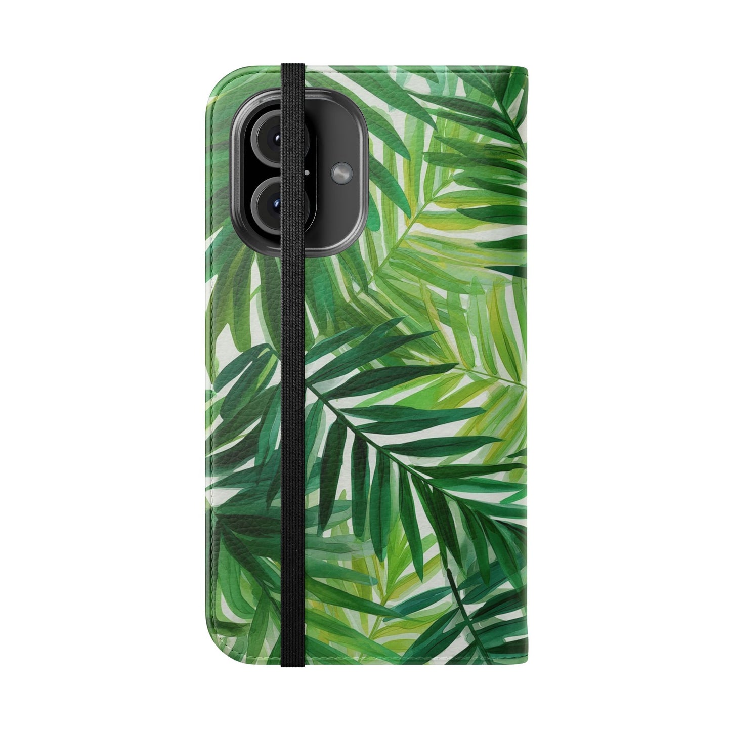 Tropical Leaf Flip Case for Phones, Eco-Friendly Phone Cover, Stylish Wallet Case, Perfect Gift for Nature Lovers, Spring/Summer Accessory