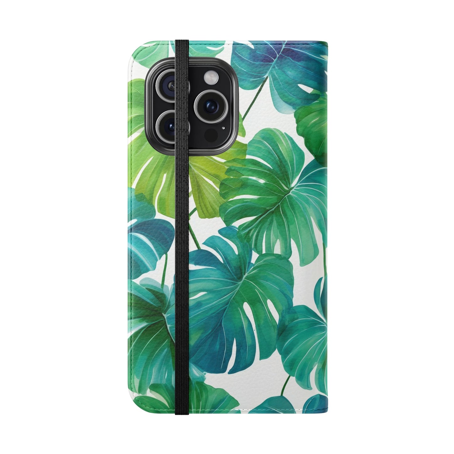 Tropical Leaf Phone Case, Flip Case for Smartphones, Modern Phone Cover, Gift for Nature Lovers, Travel Accessory, Tropical Vibes