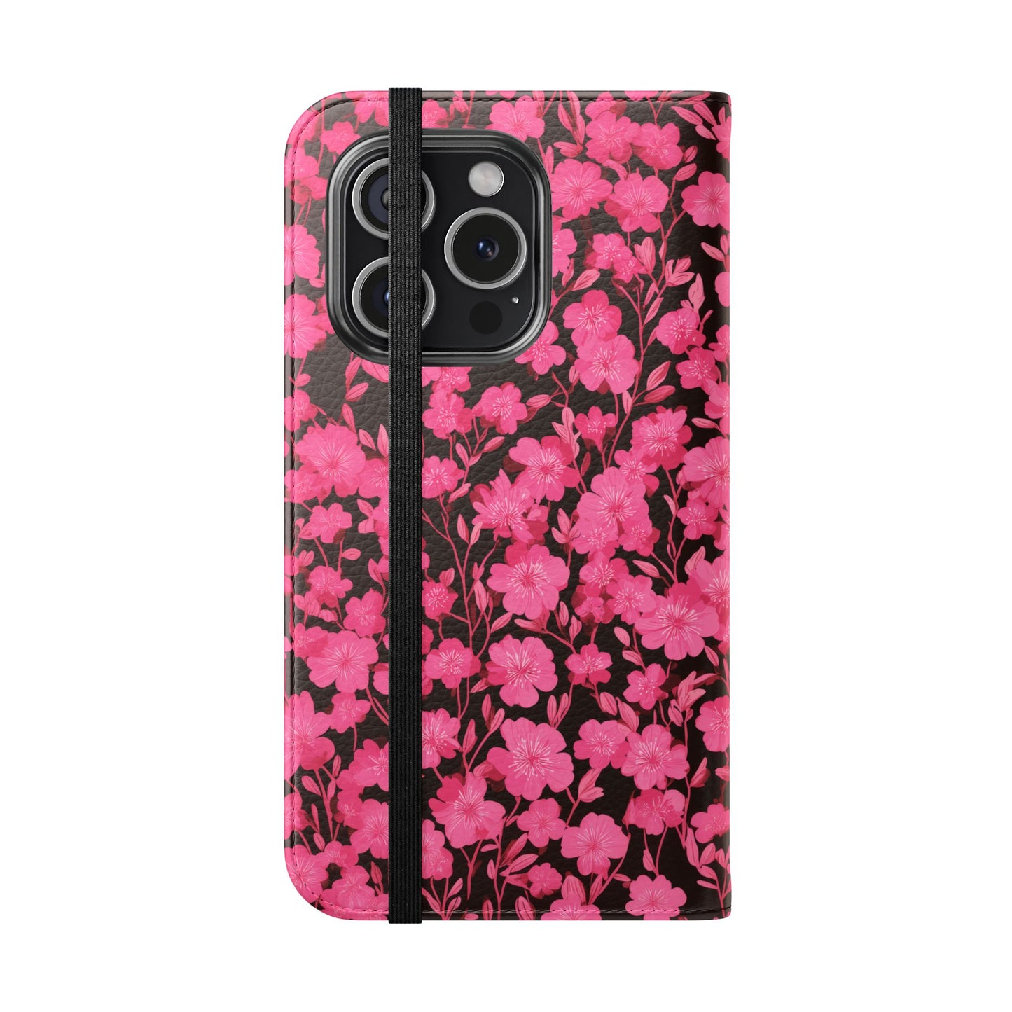 Floral Flip Cases for Phones, Cute Floral Phone Wallet, Gift for Her, Trendy Phone Accessories, Mother's Day Gift, Phone Protection