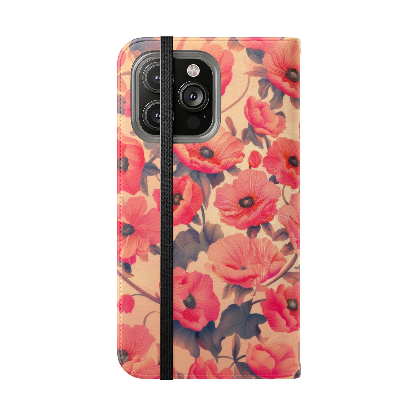 Floral Flip Phone Case - Stylish Smartphone Protector, Floral Design Case, Gift for Her, Trendy Tech Accessory, Mother's Day Gift