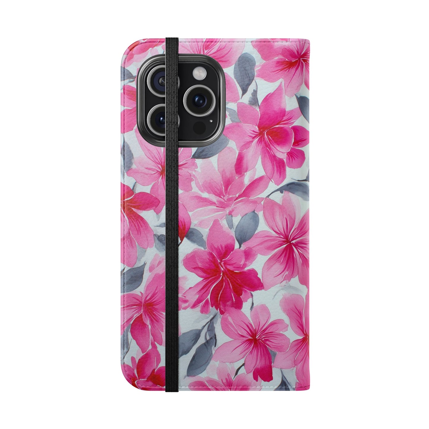 Floral Flip Phone Cases, Elegant Smartphone Covers, Spring Decor, Stylish Gift for Her, Patterned Wallet Case, Trendy Phone Protectors