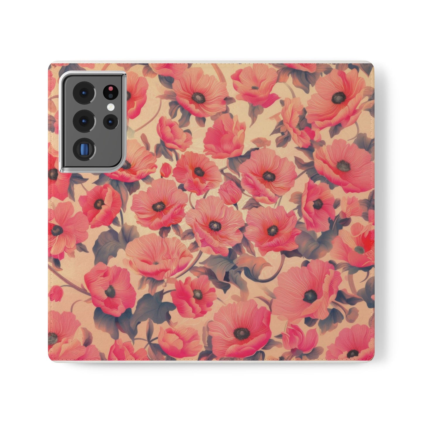 Floral Flip Phone Case - Stylish Smartphone Protector, Floral Design Case, Gift for Her, Trendy Tech Accessory, Mother's Day Gift