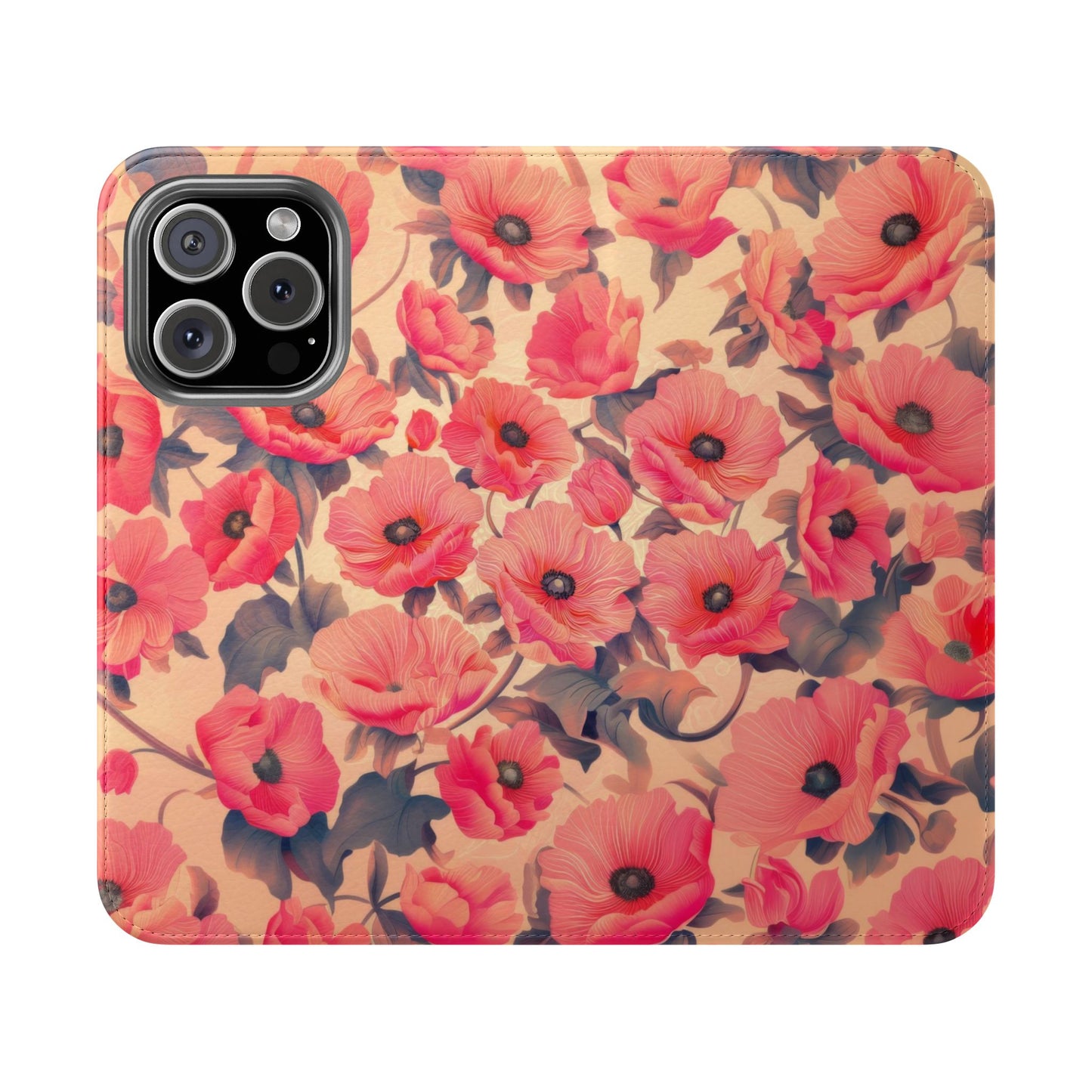 Floral Flip Phone Case - Stylish Smartphone Protector, Floral Design Case, Gift for Her, Trendy Tech Accessory, Mother's Day Gift