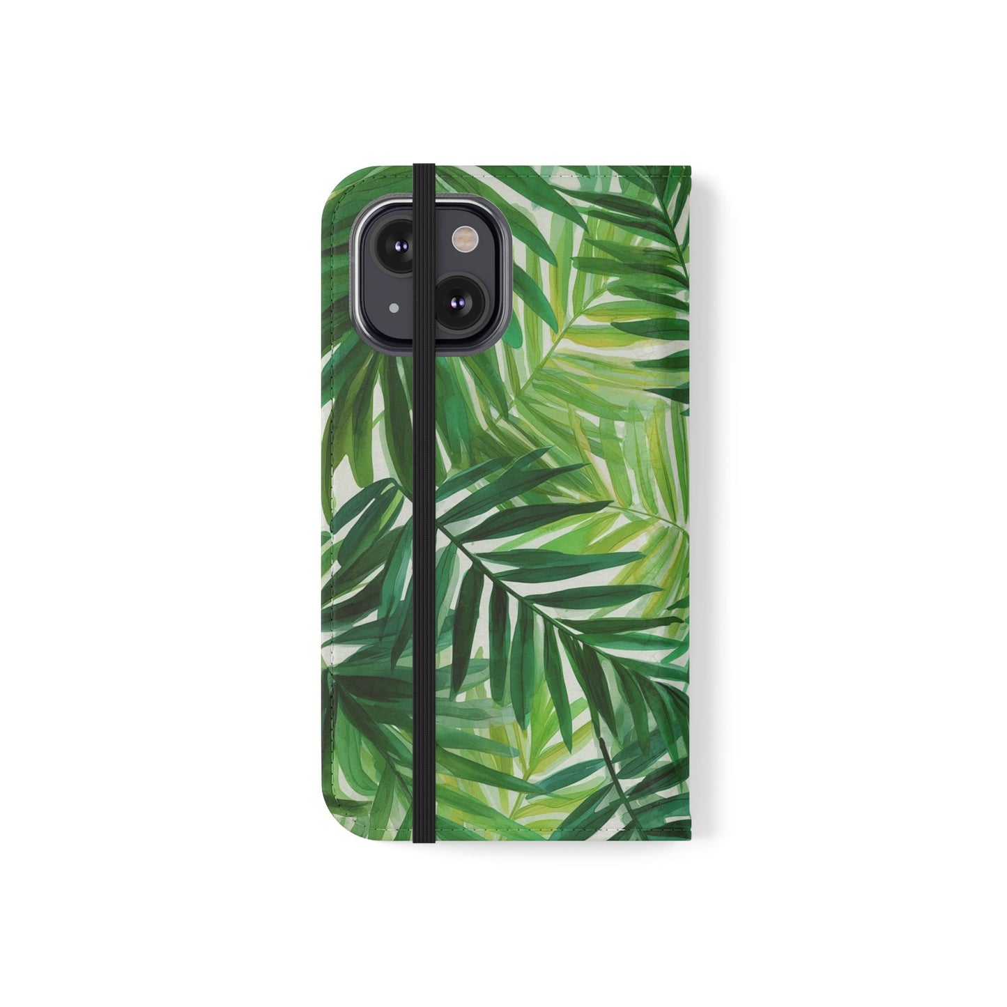 Tropical Leaf Flip Case for Phones, Eco-Friendly Phone Cover, Stylish Wallet Case, Perfect Gift for Nature Lovers, Spring/Summer Accessory
