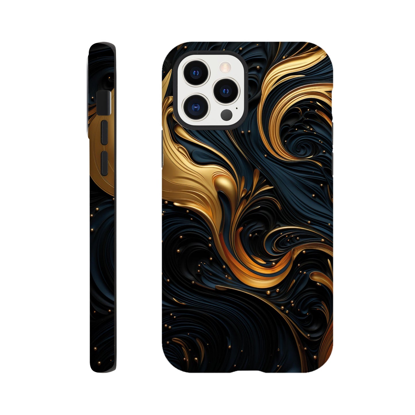 Black and gold art deco pattern II - Phone Case sturdy