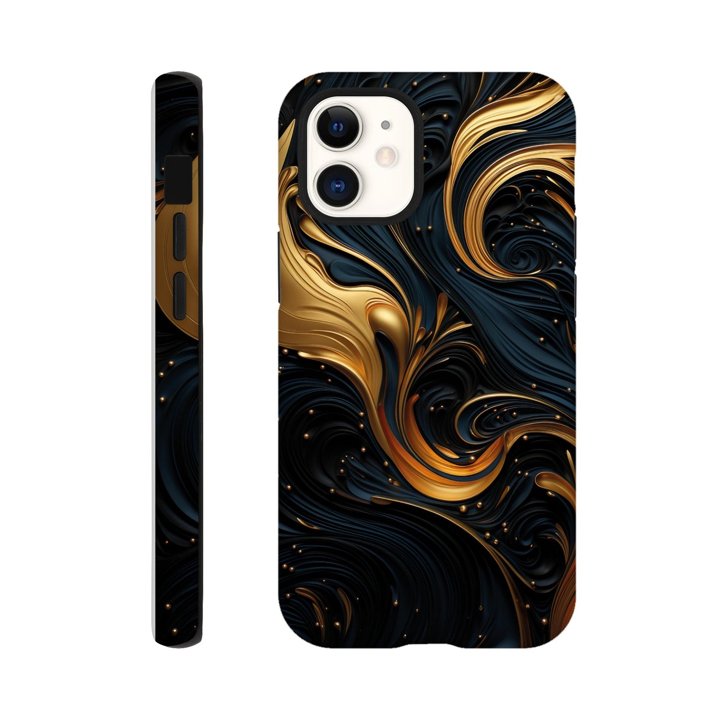 Black and gold art deco pattern II - Phone Case sturdy