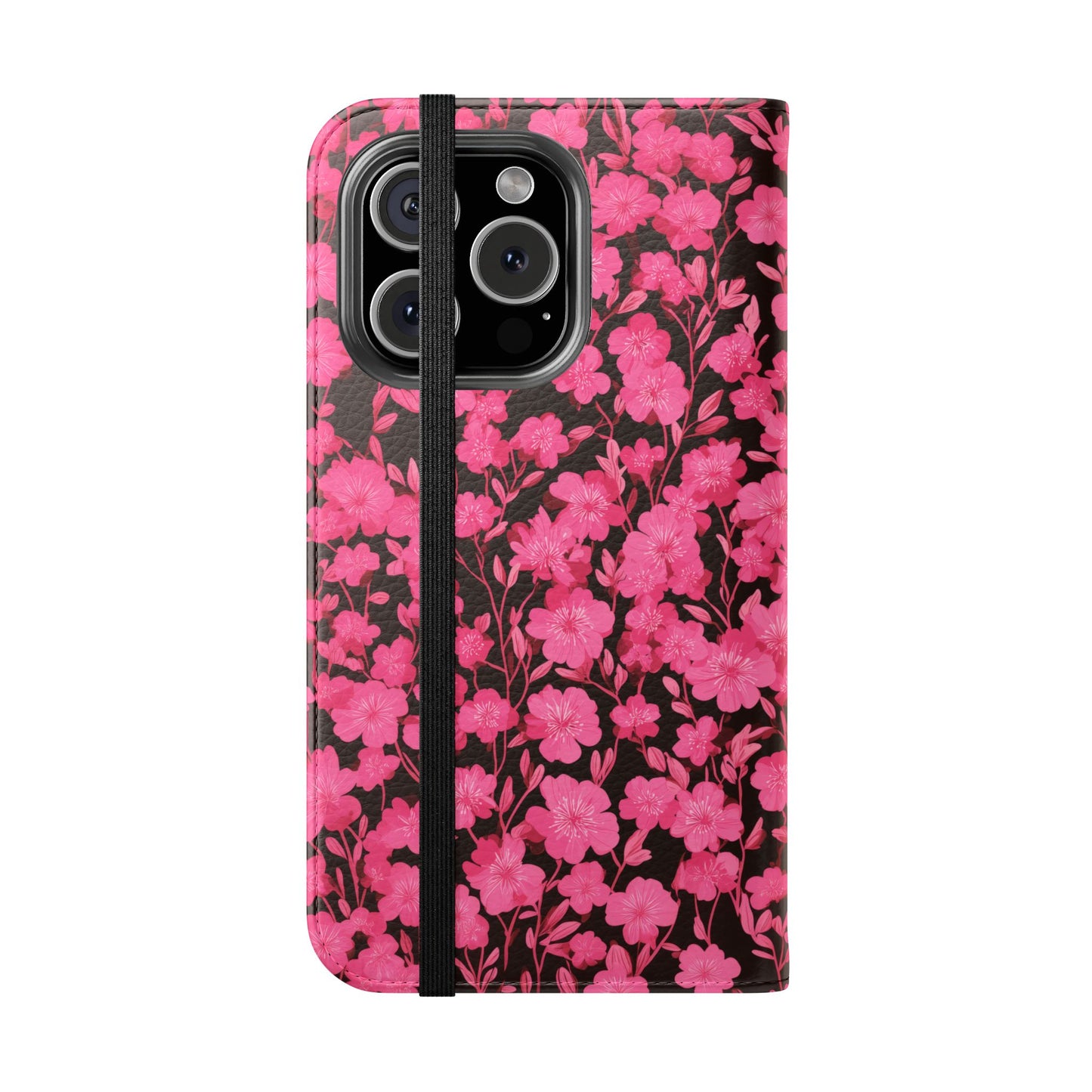 Floral Flip Cases for Phones, Cute Floral Phone Wallet, Gift for Her, Trendy Phone Accessories, Mother's Day Gift, Phone Protection