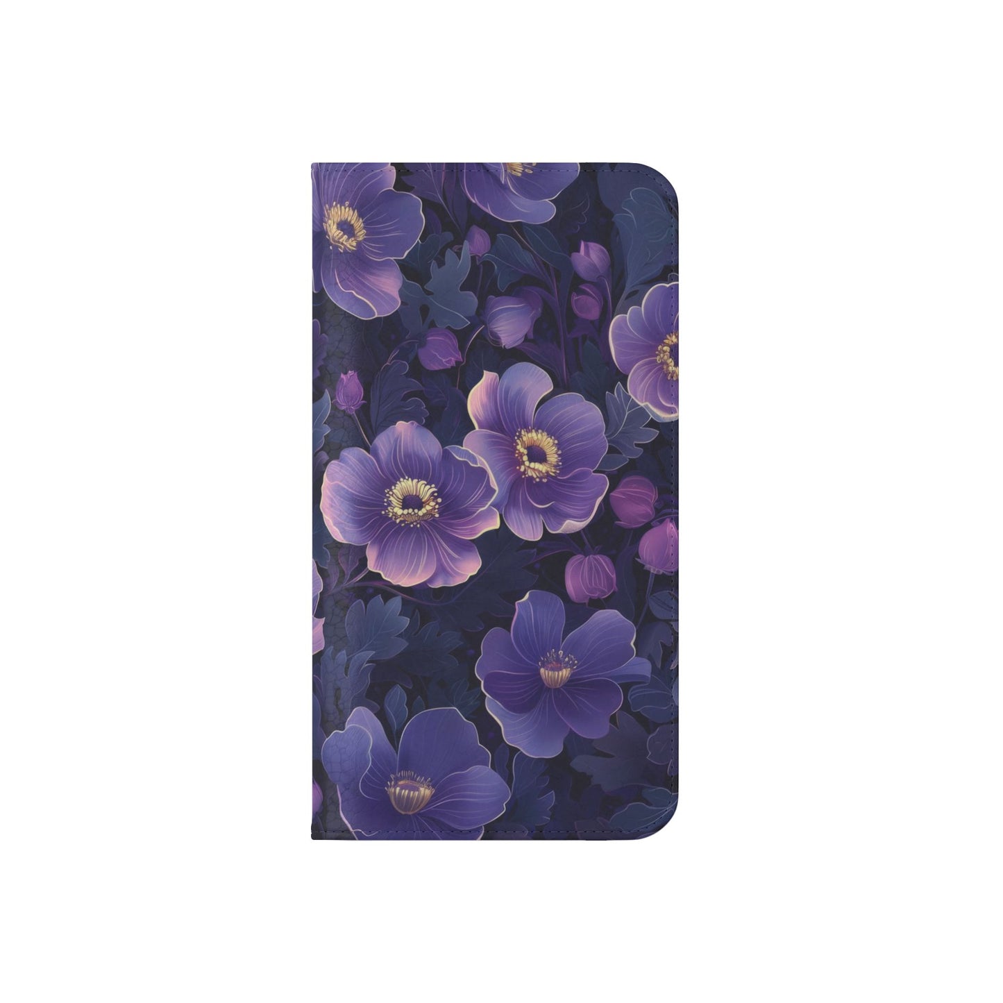 Floral Print Flip Case for Phone, Elegant Protective Cover, Stylish Wallet Case, Ideal Gift for Her, Trendy Cell Phone Accessory