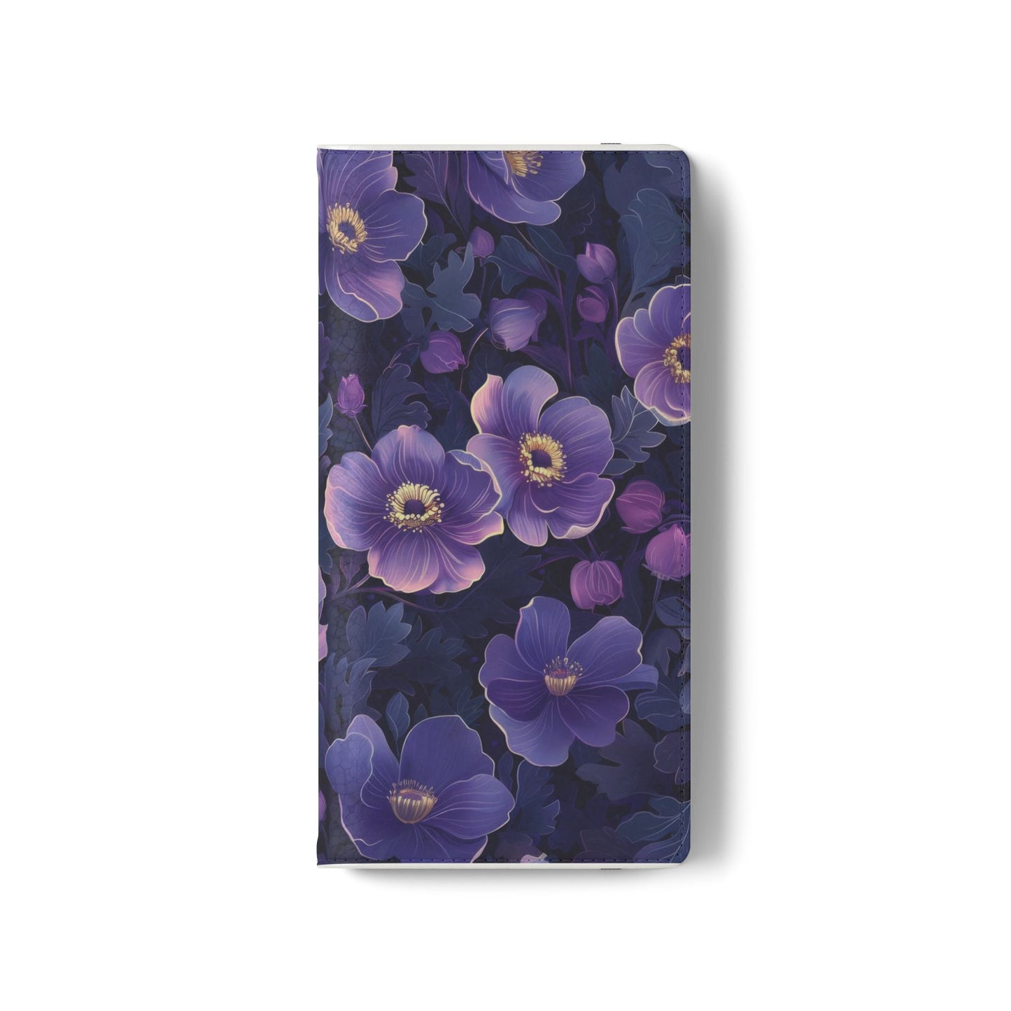 Floral Print Flip Case for Phone, Elegant Protective Cover, Stylish Wallet Case, Ideal Gift for Her, Trendy Cell Phone Accessory