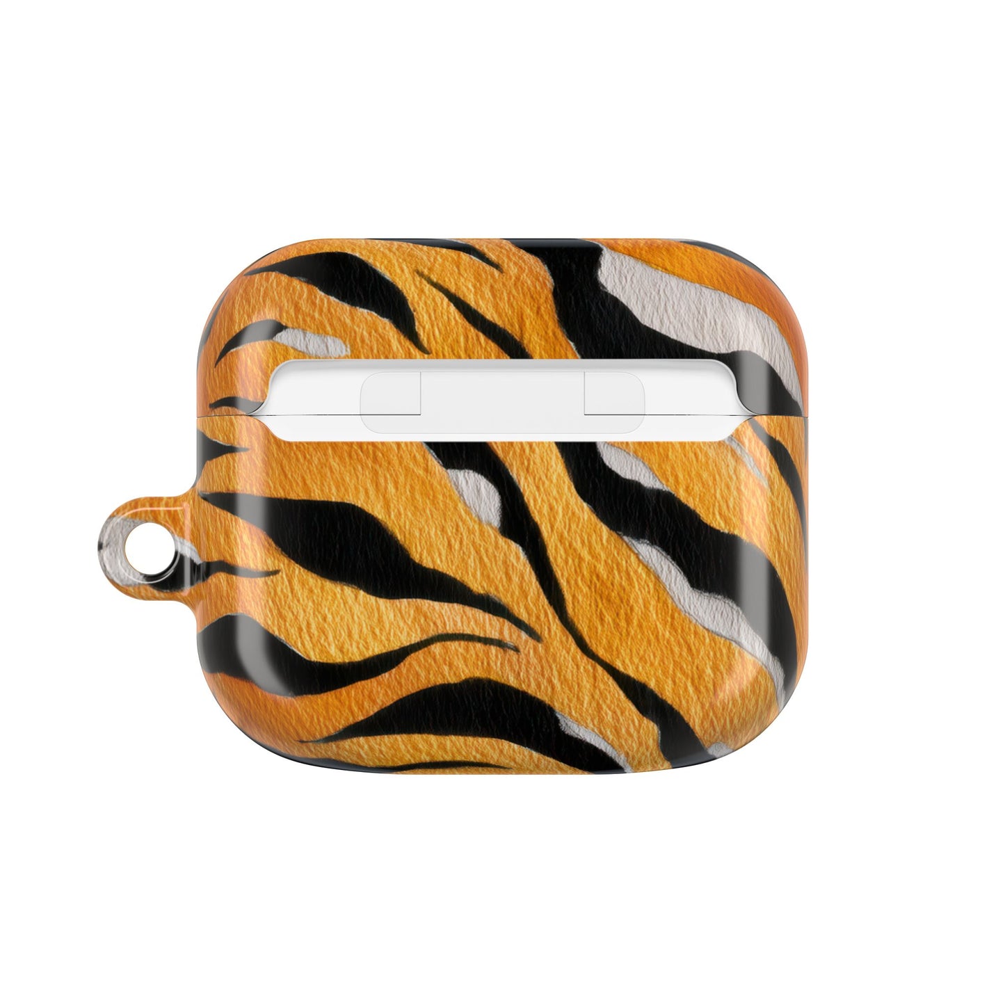Fierce Tiger Print AirPod Case - Stylish Accessory for Music Lovers, Gift for Animal Lovers, Cute Tech Protector, Unique Earbud Cover