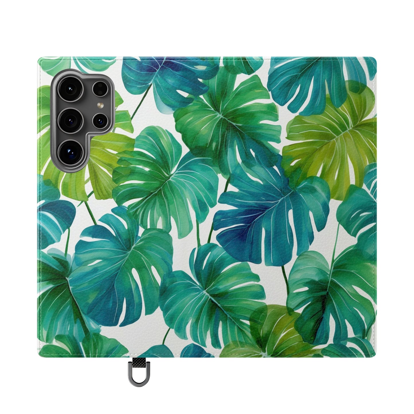 Tropical Leaf Phone Case, Flip Case for Smartphones, Modern Phone Cover, Gift for Nature Lovers, Travel Accessory, Tropical Vibes