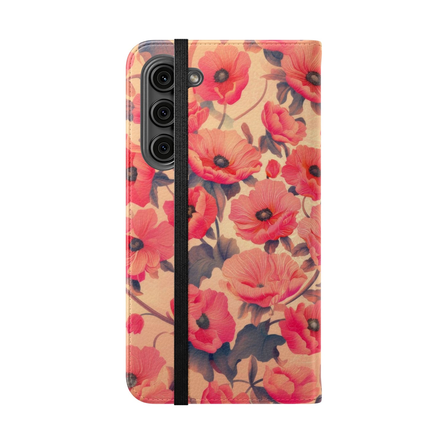 Floral Flip Phone Case - Stylish Smartphone Protector, Floral Design Case, Gift for Her, Trendy Tech Accessory, Mother's Day Gift