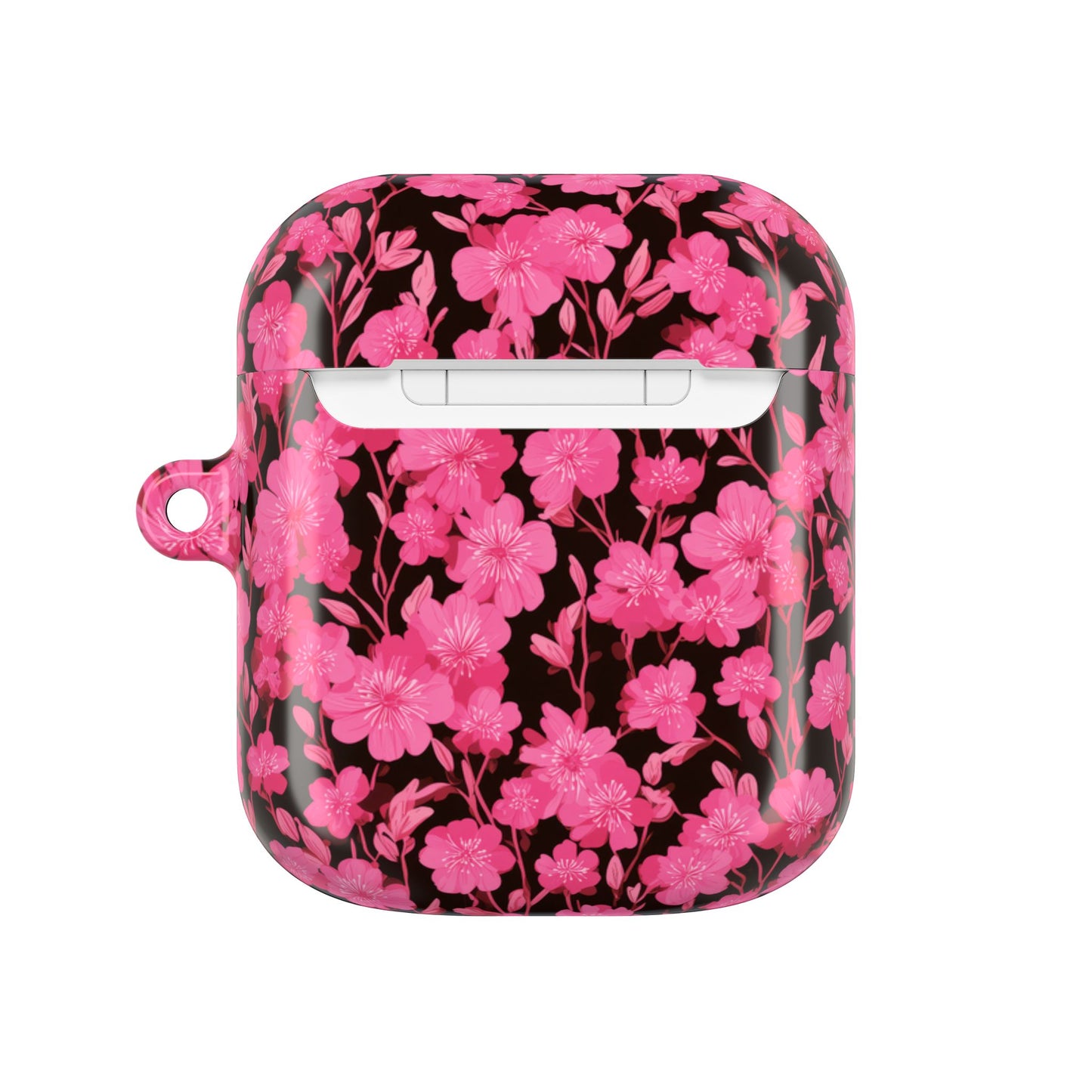 Floral AirPod Case, Cute Pink Wireless Earbud Cover, Gift for Music Lovers, Floral Tech Accessory, Stylish Earbud Holder