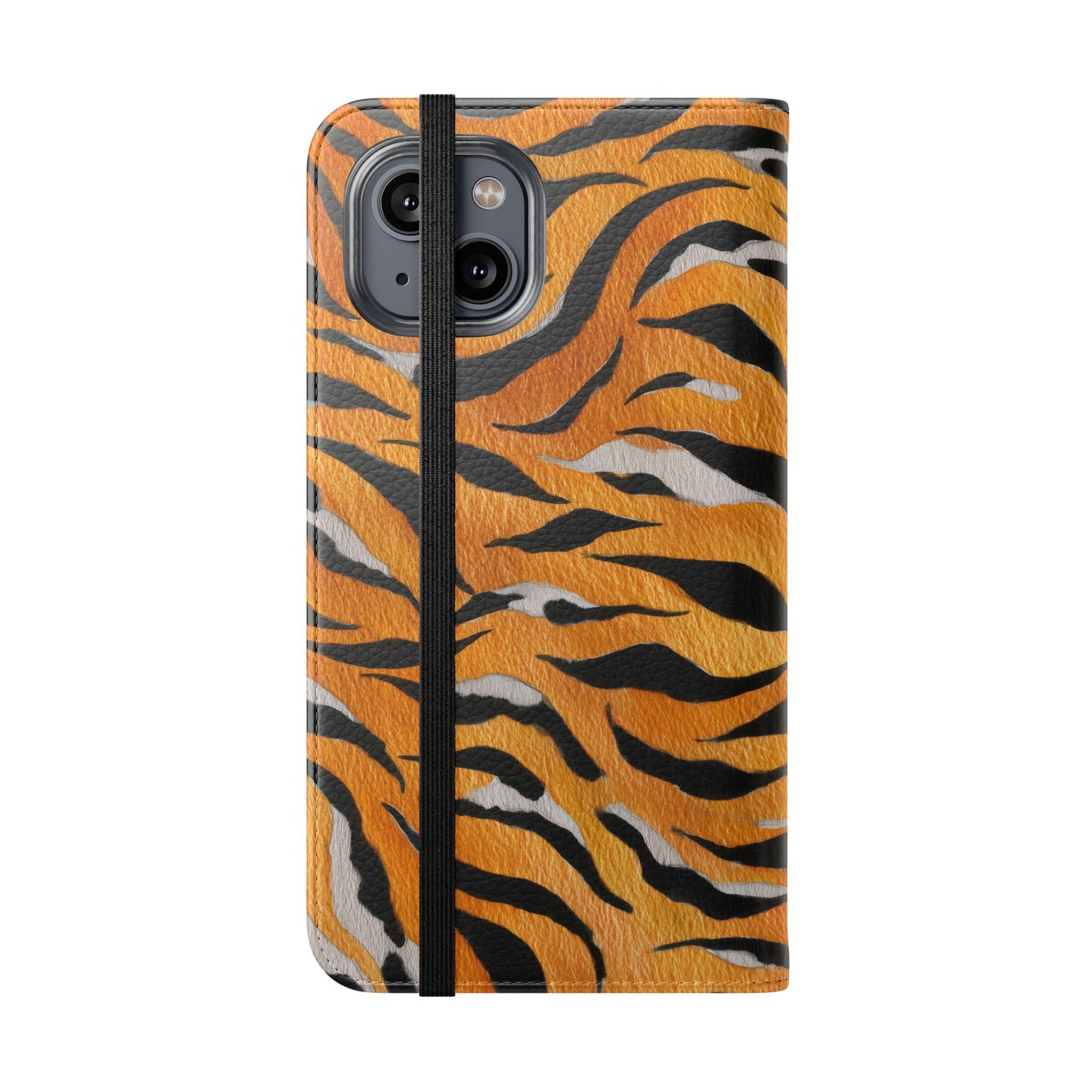 Tiger Print Flip Case, Personalized Phone Case, Stylish Wallet Case, Animal Print Cover, Gift for Wildlife Lovers