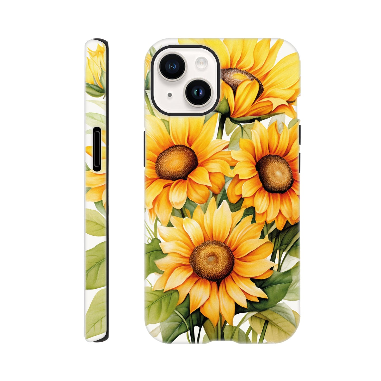 Watercolour sunflowers - Phone case sturdy