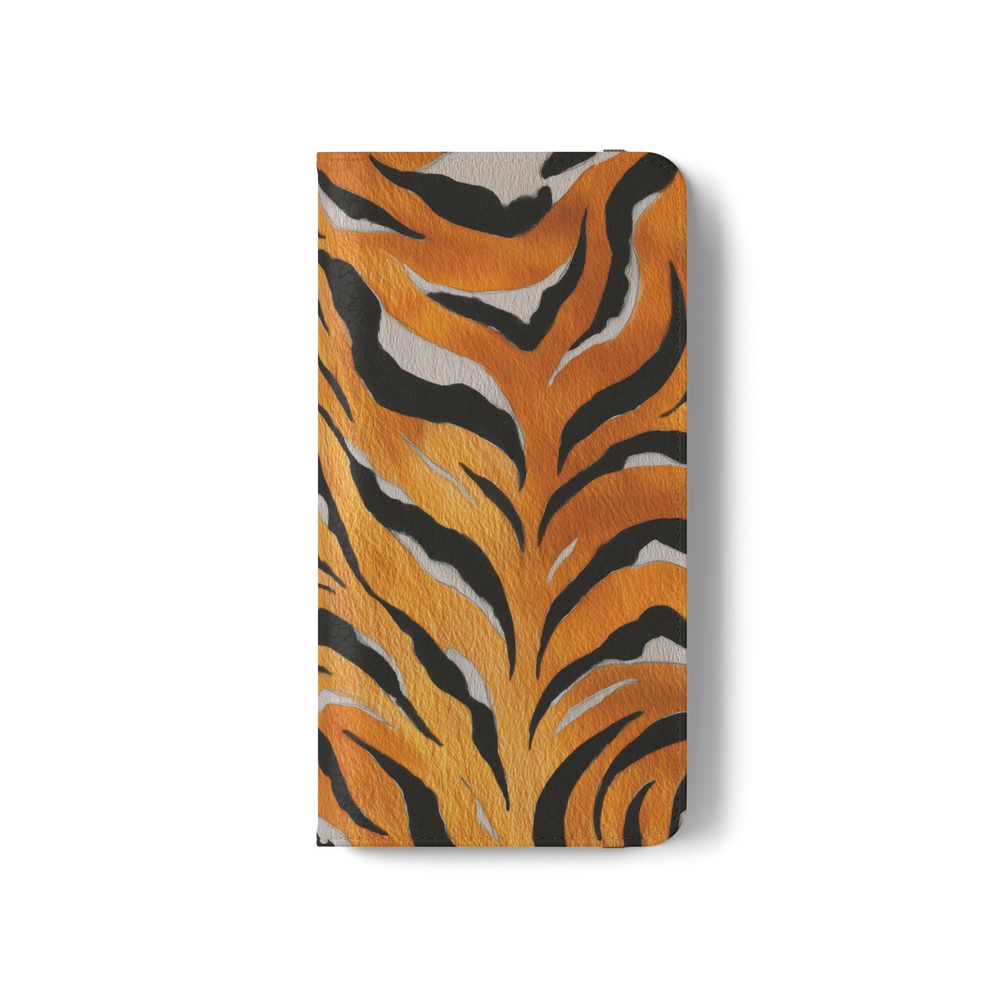Tiger Print Flip Case, Personalized Phone Case, Stylish Wallet Case, Animal Print Cover, Gift for Wildlife Lovers