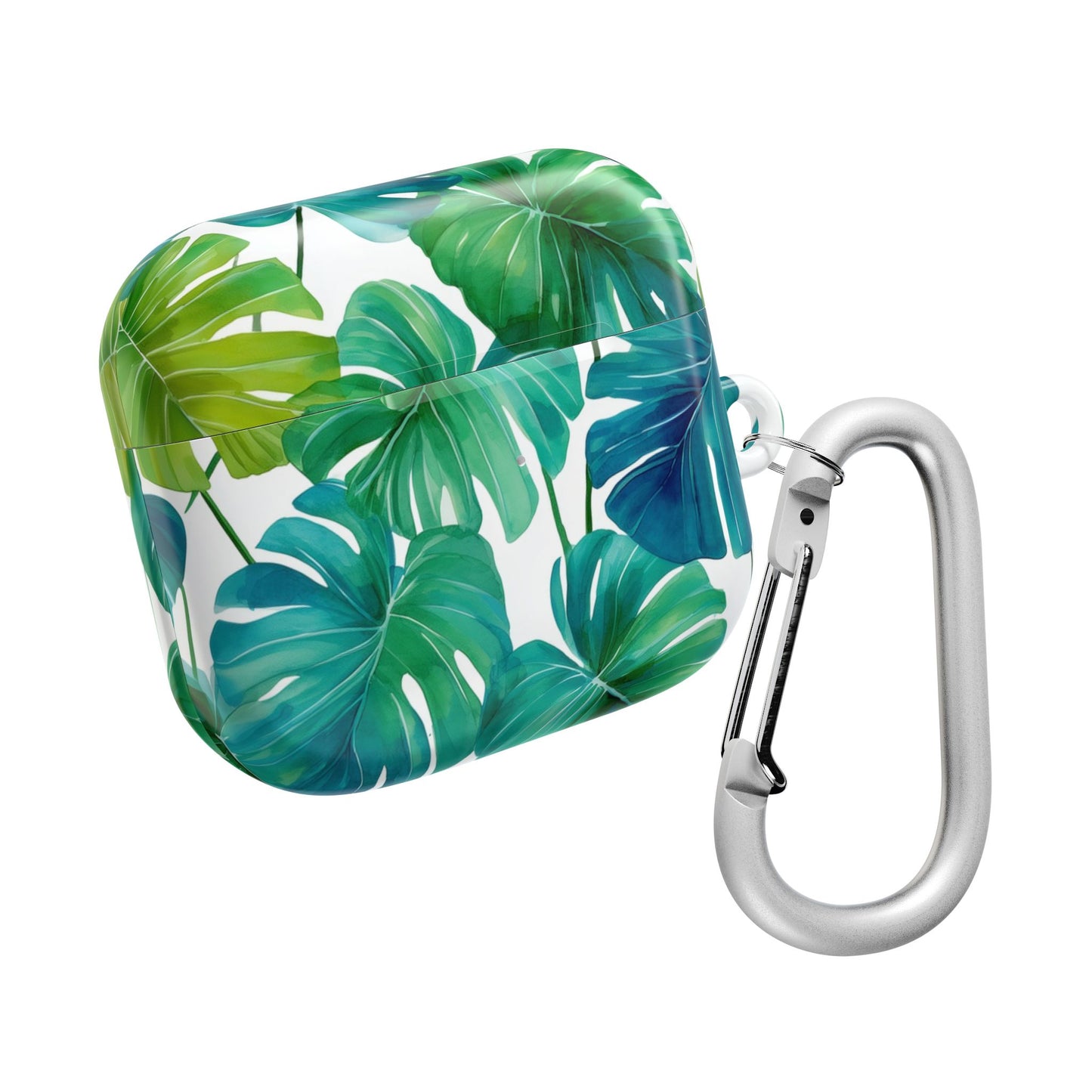 Tropical Leaf AirPod Case | Music Lover Gift, Wireless Earbud Holder, Jungle Vibe, Summer Accessory, Stylish Tech Cover