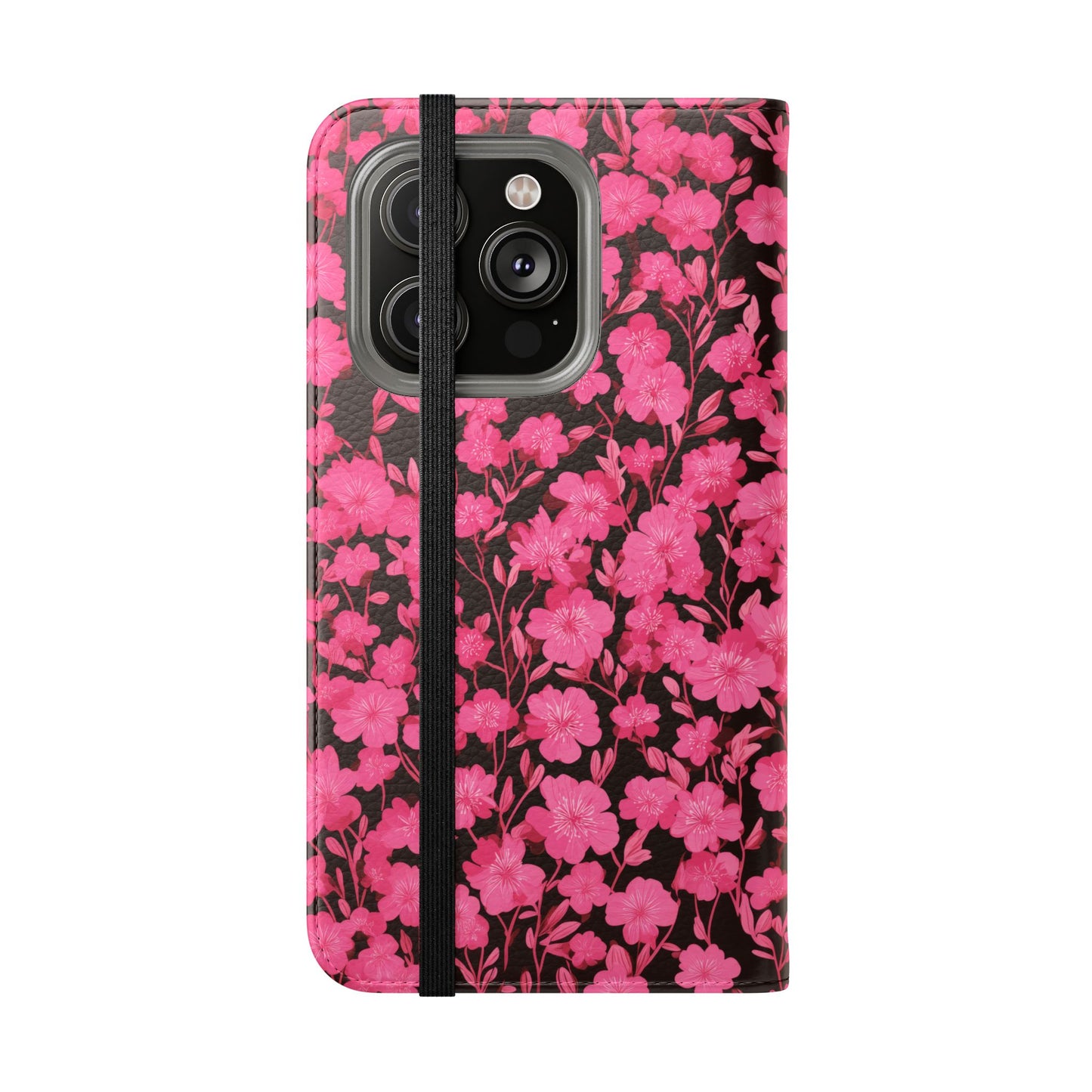 Floral Flip Cases for Phones, Cute Floral Phone Wallet, Gift for Her, Trendy Phone Accessories, Mother's Day Gift, Phone Protection