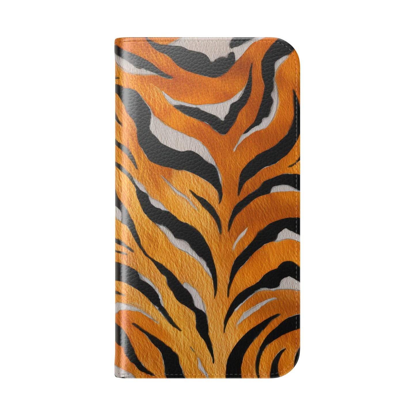 Tiger Print Flip Case, Personalized Phone Case, Stylish Wallet Case, Animal Print Cover, Gift for Wildlife Lovers