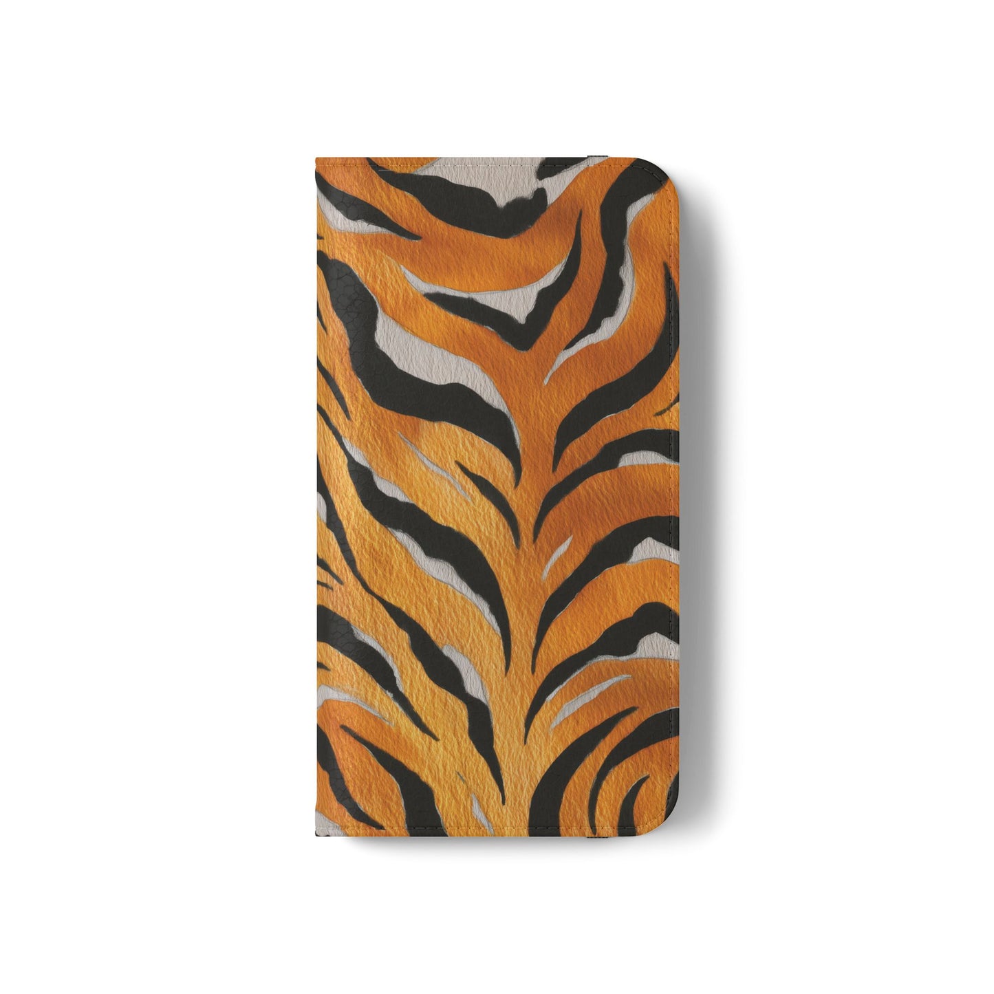 Tiger Print Flip Case, Personalized Phone Case, Stylish Wallet Case, Animal Print Cover, Gift for Wildlife Lovers