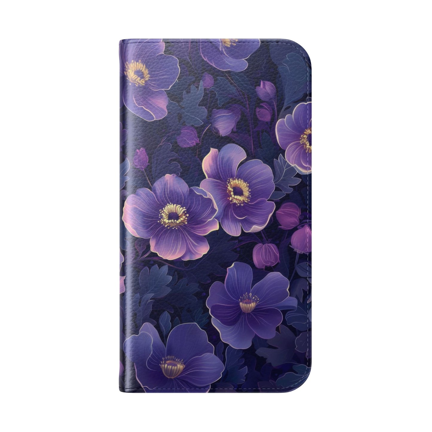 Floral Print Flip Case for Phone, Elegant Protective Cover, Stylish Wallet Case, Ideal Gift for Her, Trendy Cell Phone Accessory