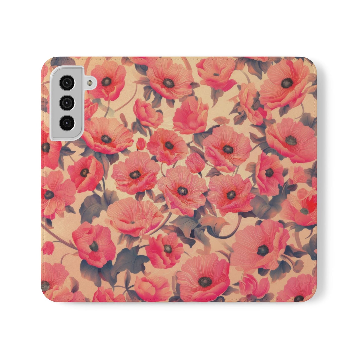Floral Flip Phone Case - Stylish Smartphone Protector, Floral Design Case, Gift for Her, Trendy Tech Accessory, Mother's Day Gift