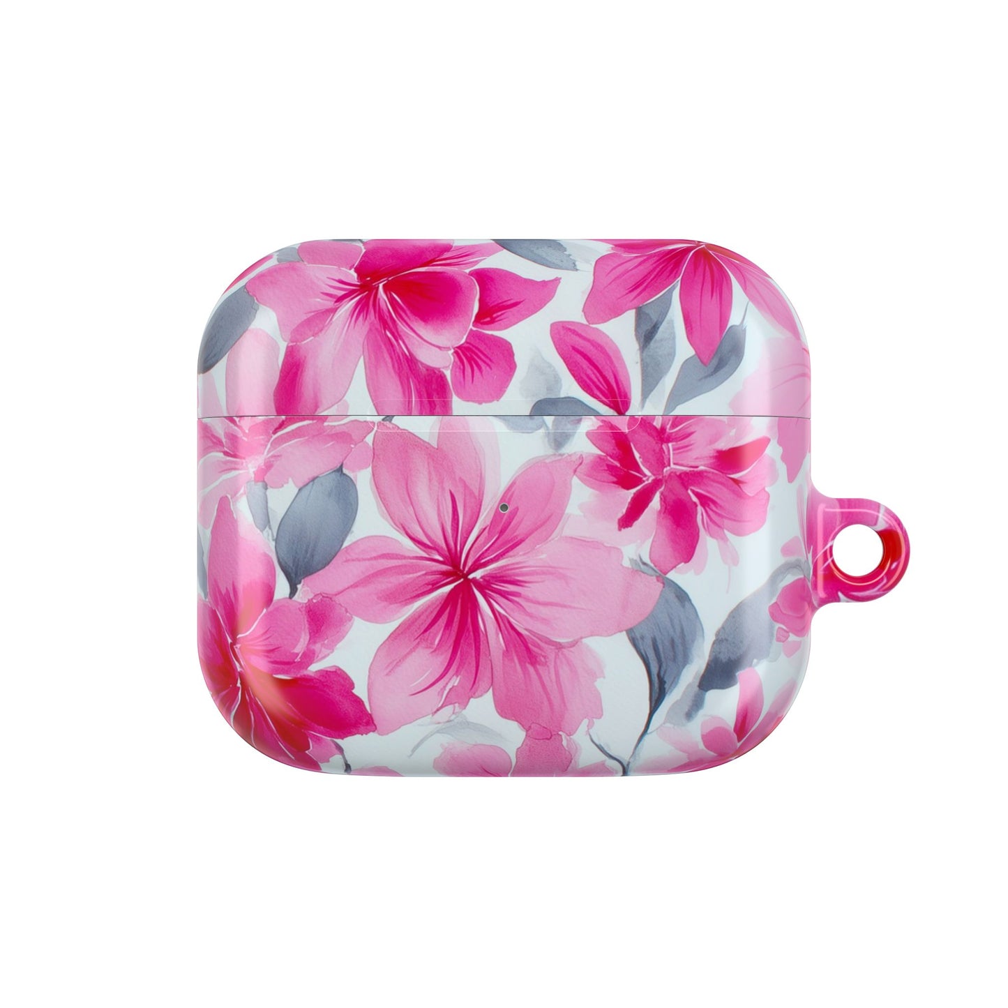 Floral AirPod Cases, Pink Flower Earbud Cover, Cute Tech Accessory, Gift for Her, Spring Vibes, Trendy Earphone Case