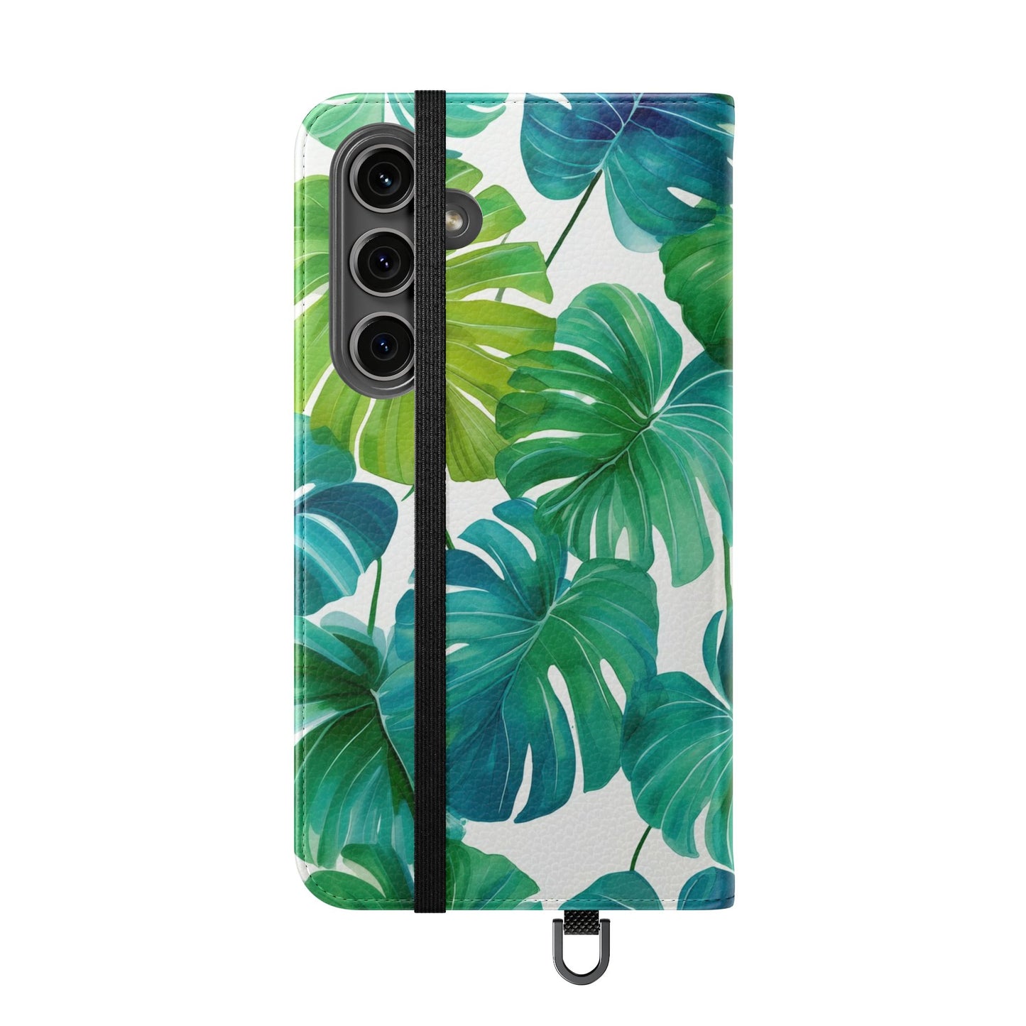 Tropical Leaf Phone Case, Flip Case for Smartphones, Modern Phone Cover, Gift for Nature Lovers, Travel Accessory, Tropical Vibes