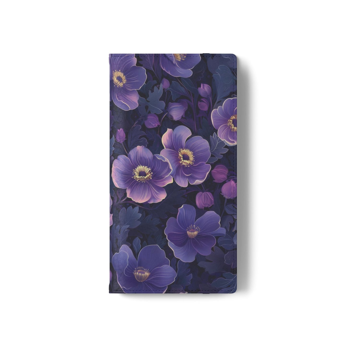 Floral Print Flip Case for Phone, Elegant Protective Cover, Stylish Wallet Case, Ideal Gift for Her, Trendy Cell Phone Accessory