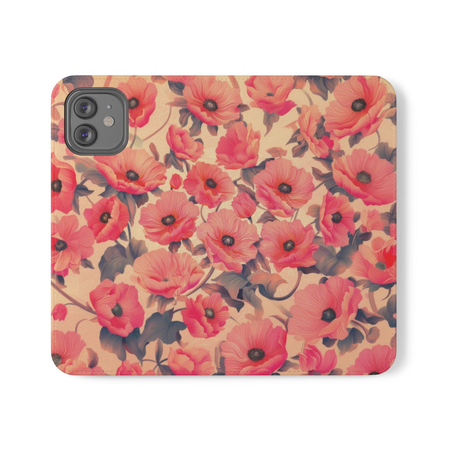 Floral Flip Phone Case - Stylish Smartphone Protector, Floral Design Case, Gift for Her, Trendy Tech Accessory, Mother's Day Gift