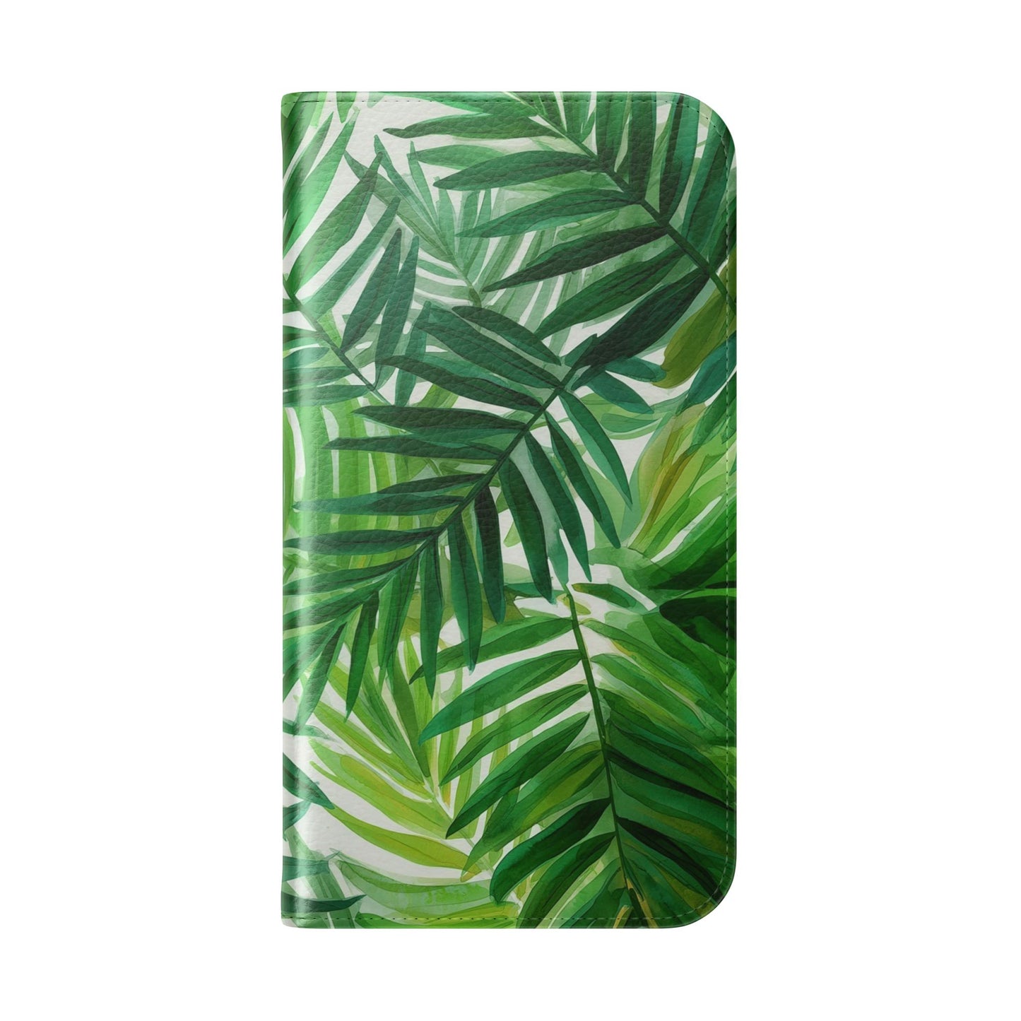 Tropical Leaf Flip Case for Phones, Eco-Friendly Phone Cover, Stylish Wallet Case, Perfect Gift for Nature Lovers, Spring/Summer Accessory