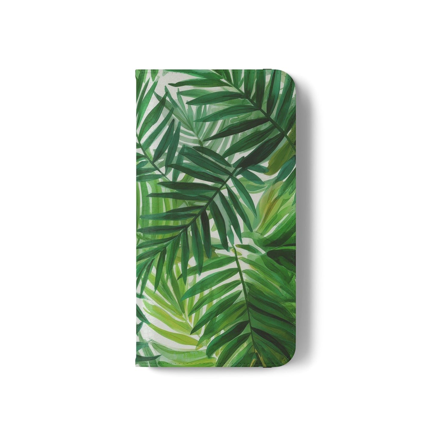 Tropical Leaf Flip Case for Phones, Eco-Friendly Phone Cover, Stylish Wallet Case, Perfect Gift for Nature Lovers, Spring/Summer Accessory
