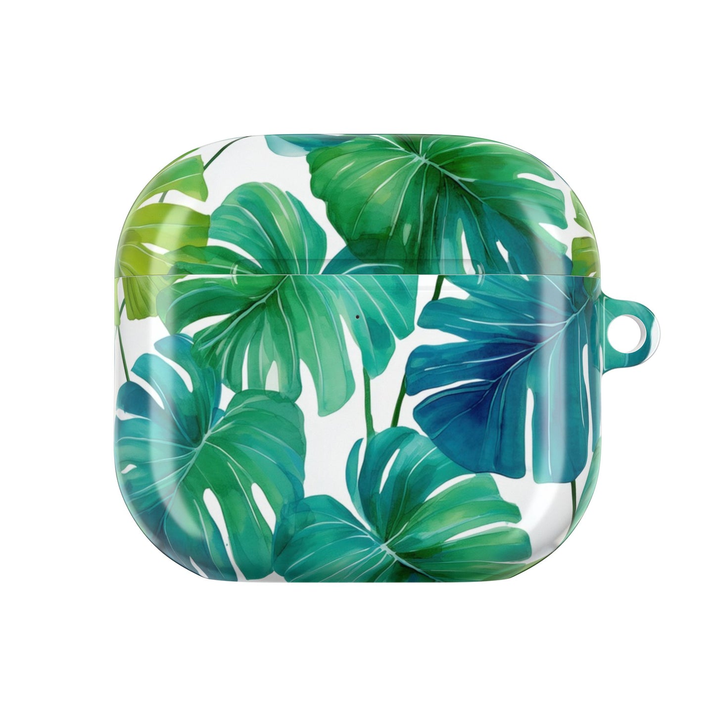 Tropical Leaf AirPod Case | Music Lover Gift, Wireless Earbud Holder, Jungle Vibe, Summer Accessory, Stylish Tech Cover