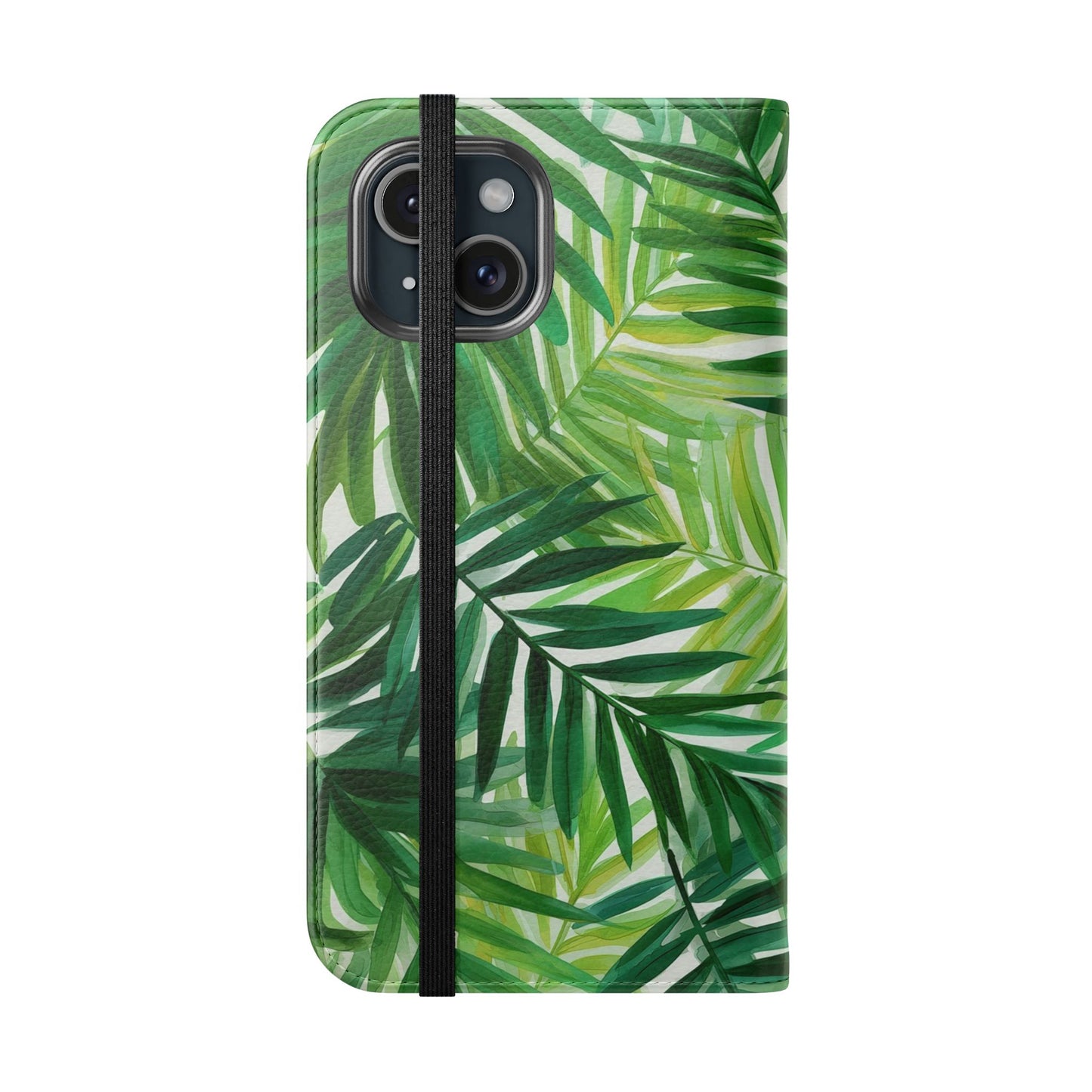 Tropical Leaf Flip Case for Phones, Eco-Friendly Phone Cover, Stylish Wallet Case, Perfect Gift for Nature Lovers, Spring/Summer Accessory