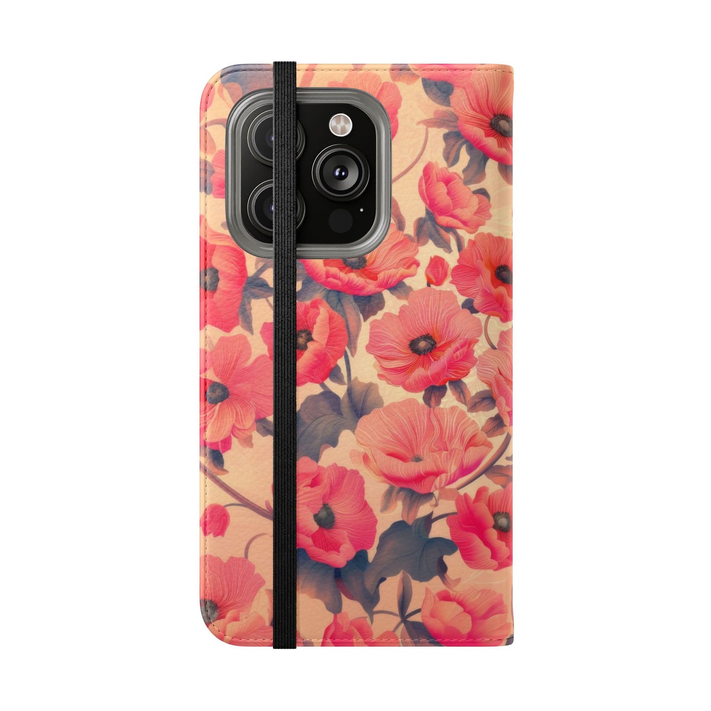Floral Flip Phone Case - Stylish Smartphone Protector, Floral Design Case, Gift for Her, Trendy Tech Accessory, Mother's Day Gift