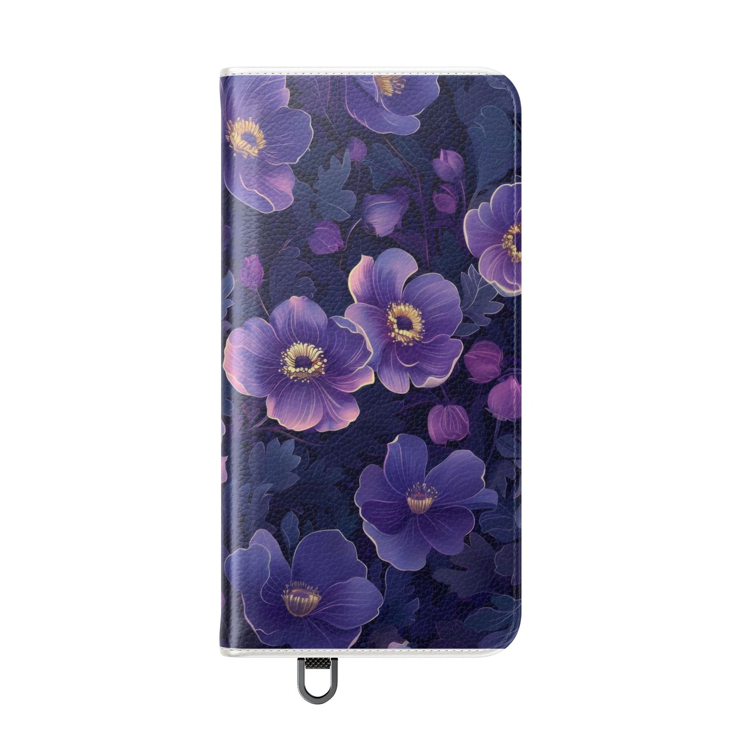 Floral Print Flip Case for Phone, Elegant Protective Cover, Stylish Wallet Case, Ideal Gift for Her, Trendy Cell Phone Accessory
