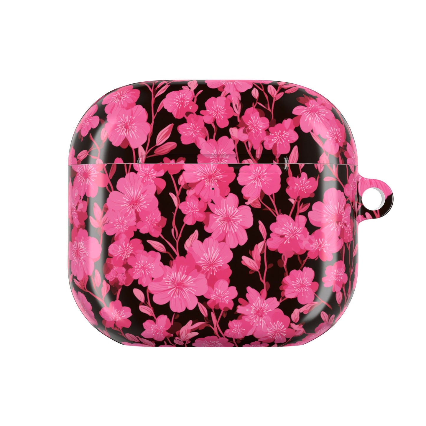 Floral AirPod Case, Cute Pink Wireless Earbud Cover, Gift for Music Lovers, Floral Tech Accessory, Stylish Earbud Holder